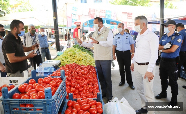 Pazar Yerlerinde Koronavirüs Denetimi