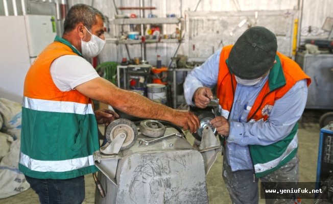Elazığ Belediyesi, Bakım ve Onarım Çalışmalarını Kendi Atölyesinde Yapıyor