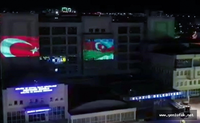 Belediye Binasında Azerbaycan Bayrağı Dalgalandı