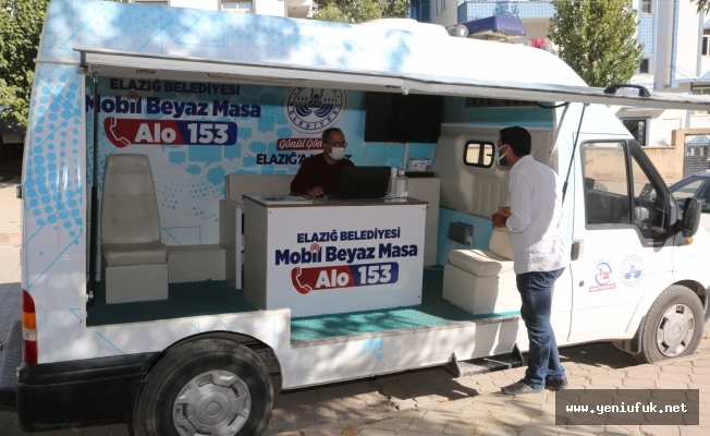 Elazığ Belediyesi Mobil Beyaz Masa Ekipleri Kırklar Mahallesi'nde