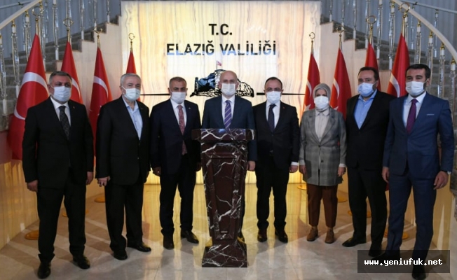 Ulaştırma ve Altyapı Bakanı Adil Karaismailoğlu Elazığ'da