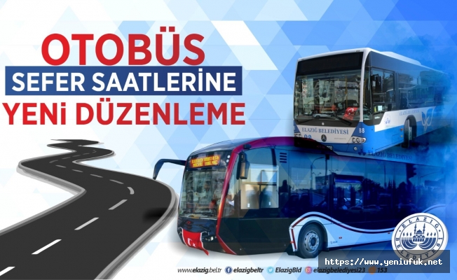 Otobüs Sefer Saatlerine Yeni Düzenleme