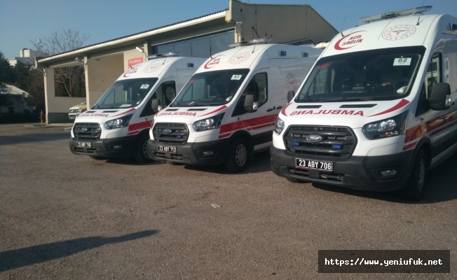 Elazığ’a 4 Adet Ambulans Tahsis Edildi