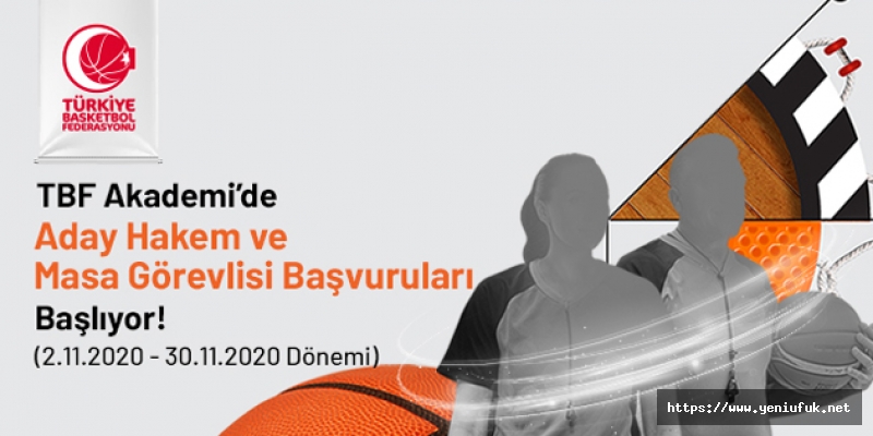 Basketbol aday hakem ve masa görevlisi kurs başvuruları başladı