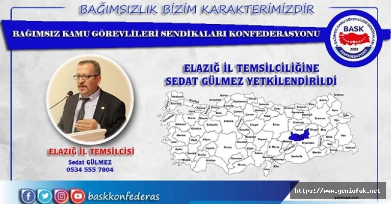 SEDAT GÜLMEZ BASK İL BAŞKANI OLDU