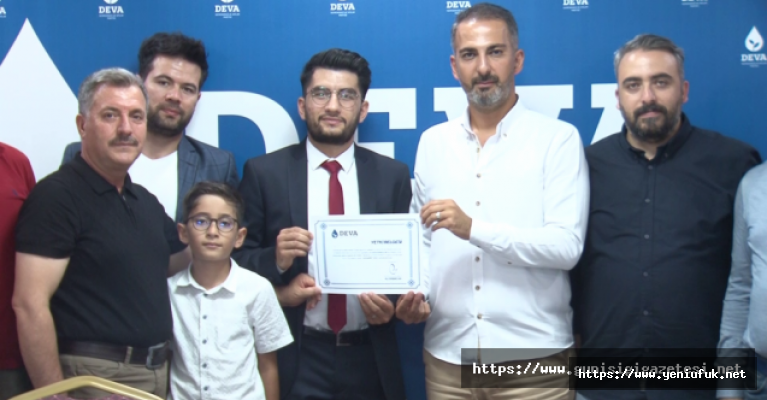 Deva Partisi Kovancılar İlçe Başkanlığına Av. Muhammed Ekici atandı