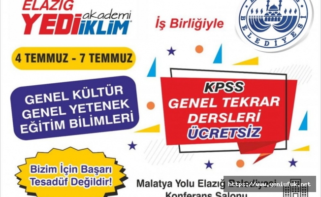 ELAZIĞ BELEDİYESİ, EĞİTİME YÖNELİK HİZMETLERİNİ SÜRDÜRÜYOR.