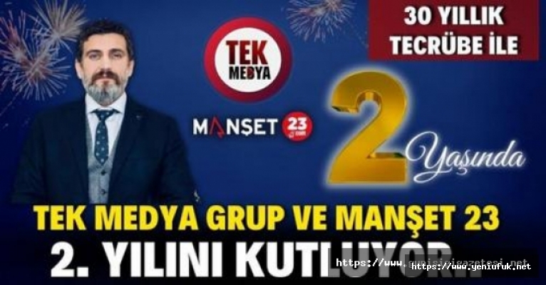 TEK MEDYA GRUP VE MANŞET 23 KURULUŞUNUN 2. YILINI KUTLUYOR