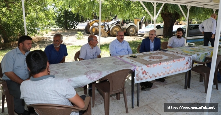 TORAMAN PLAJKÖY VE GEZİNDE KÖY MUHTARLARI VE KÖY SAKİNLERİ İLE BİR ARAYA GELDİ