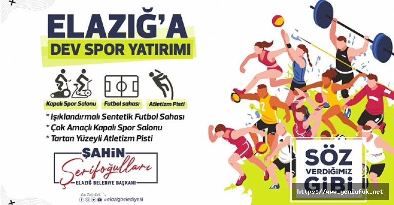 BAŞKAN ŞERİFOĞULLARI’NDAN DEV SPOR KOMPLEKSİ YATIRIMI