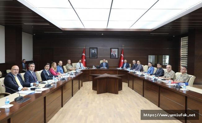 ÜNİVERSİTELERDE HUZUR VE GÜVENİ ARTIRMA KOMİSYONU TOPLANDI
