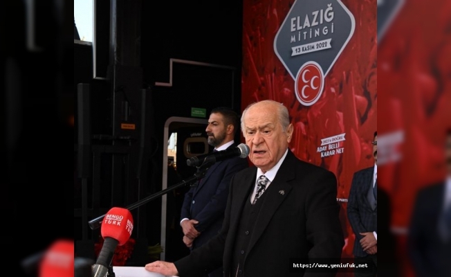 BAHÇELİ, TEŞEKKÜRLER ELAZIĞ