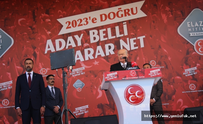 DEVLET BAHÇELİ ELAZIĞLILARA SESLENDİ “BİZİM KARDEŞLİĞİMİZ GÖLGELİ BİR İŞ DEĞİLDİR”
