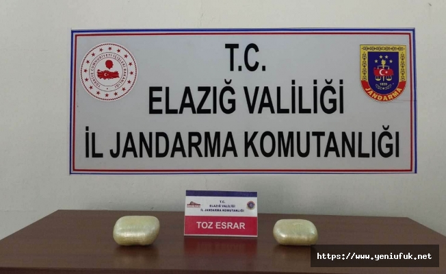 ELAZIĞ JANDARMA UYUŞTURUCU OPERASYONU