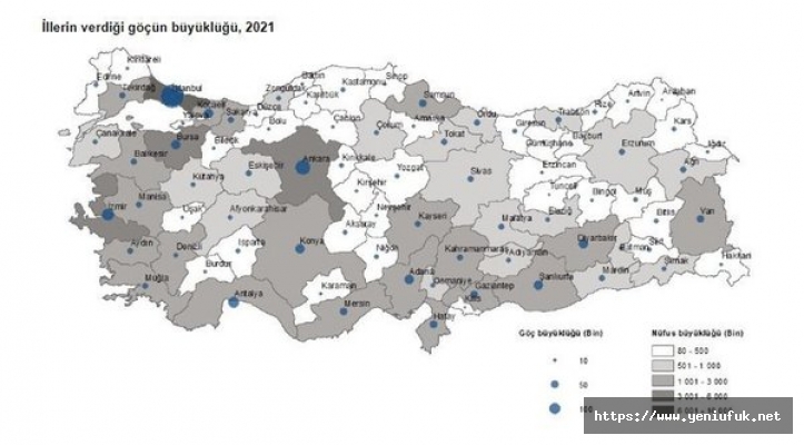 Türkiye'nin Göç Haritası İlk Kez Yayınlandı!