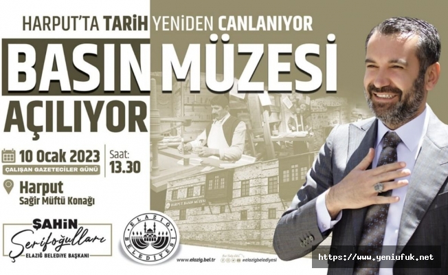 Elazığ'da "Basın Müzesi" 10 Ocak'ta Açılıyor