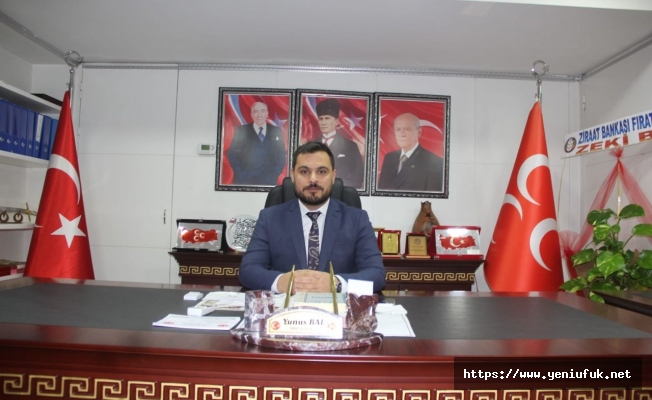 MHP Elazığ İl Başkanı Yunus Bal’dan Kandil mesajı