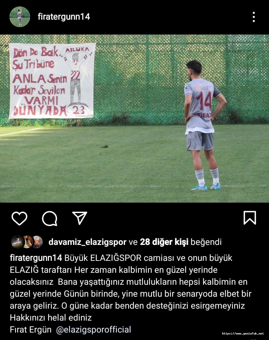 Ergün Elazığspor’a Veda Etti!