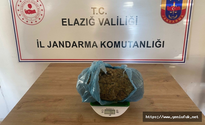 Jandarma Ekipleri 2 kilo 500 Gram Esrar Ele Geçirdi!