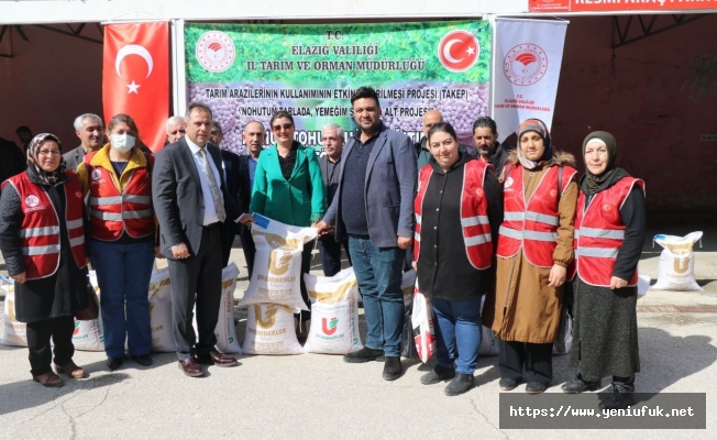 Elazığ'da çiftçilere tohum desteği