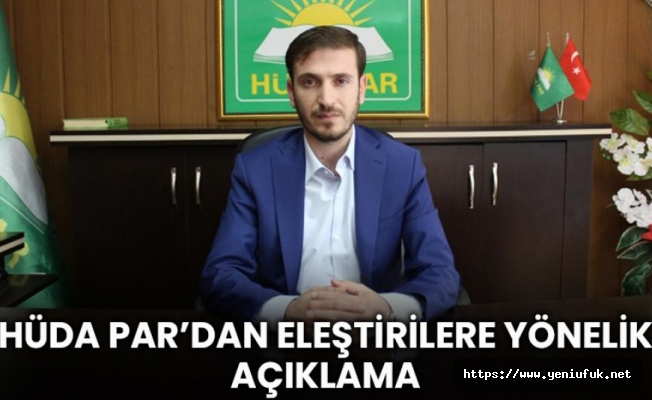 HÜDA PAR’dan Eleştirilere Cevap