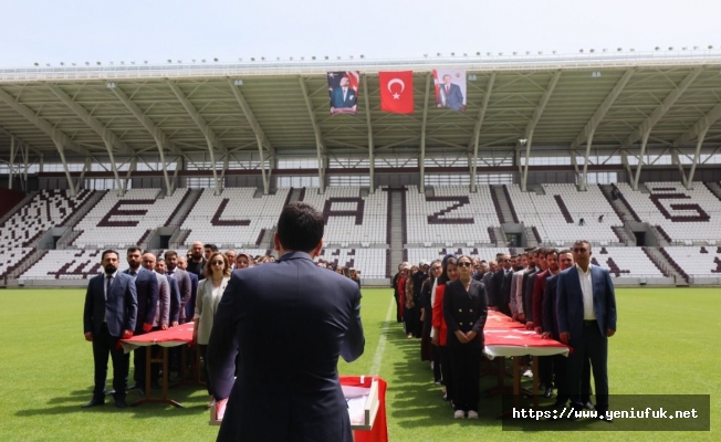 Yeni Stadyum Da Gençlik Ve Spor İl Müdürlüğü Personeli Yemin Töreni Yapıldı