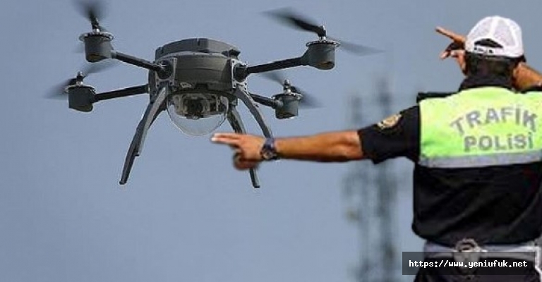 Elazığ #039;da Drone Destekli Trafik Denetimi