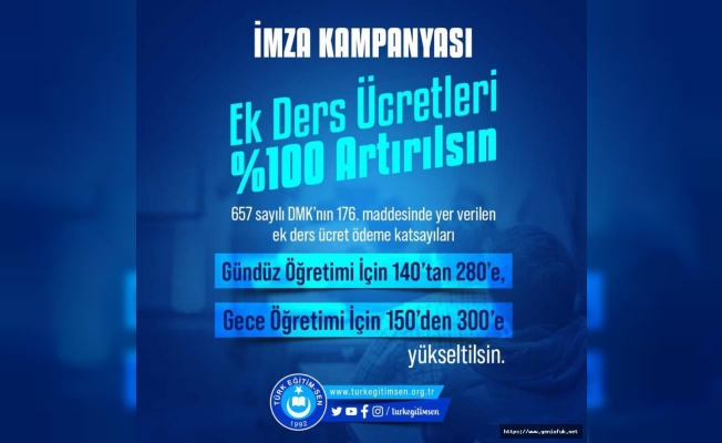 Türk Eğitim-Sen İmza Kampanyası Başlattı