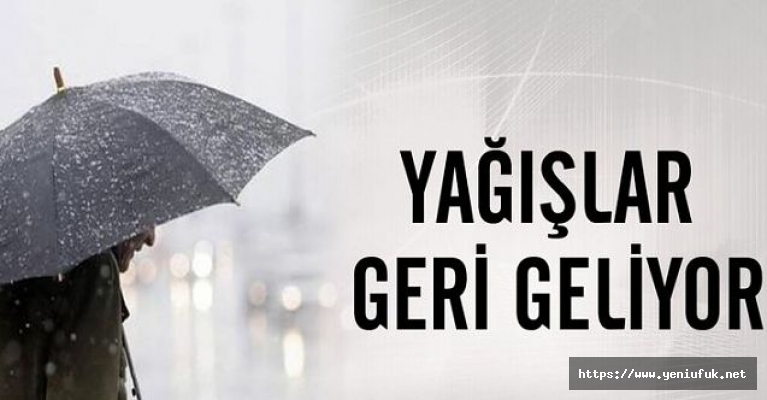 Yağışlar Geliyor!