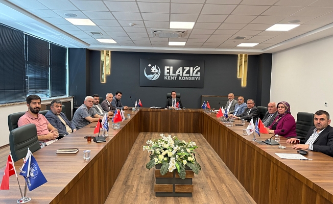 Elazığ Kent Konseyi Aylık Mutat Toplantısını Gerçekleştirdi.