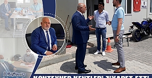 Müftü Aydın, Konteyner Kentleri Ziyaret Etti