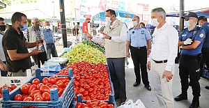 Pazar Yerlerinde Koronavirüs Denetimi