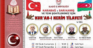 Elazığ İl Müftülüğü, Şehitler İçin “Kur’an-ı Kerim Tilaveti” Programı Düzenliyor