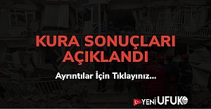 KURA SONUÇLARI  AÇIKLANDI