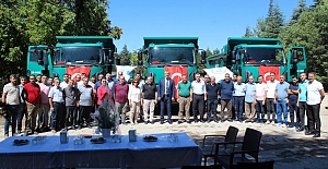 DSİ 9. BÖLGE MÜDÜRLÜĞÜ ARAÇ FİLOSUNA 3 ADET DAMPERLİ KAMYON KATTI