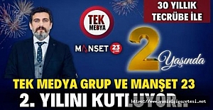 TEK MEDYA GRUP VE MANŞET 23 KURULUŞUNUN 2. YILINI KUTLUYOR