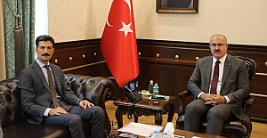BAŞKANI HAKAN KAFKAS, ELAZIĞ VALİSİ DR. ÖMER TORAMAN’I ZİYARET ETTİ
