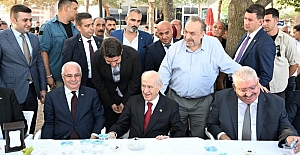 ÇİÇEK, MHP GENEL BAŞKANI DEVLET BAHÇELİ İLE BİR ARAYA GELDİ