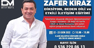 ZAFER KİRAZ’LA DİKSİYON EĞİTİMİ ELAZIĞ’DA