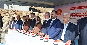 ERDOĞAN'IN KATILIMIYLA KEBAN'DA 88 KONUTUN TEMELİ ATILDI