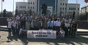 İL SAĞLIK MÜDÜRLÜĞÜ'NDEN DÜNYA YÜRÜYÜŞ GÜNÜ ETKİNLİĞİ