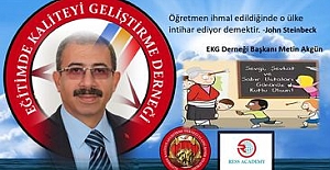 AKGÜN,“ÖĞRETMENLER GÜNÜNÜZÜ KUTLUYORUM”