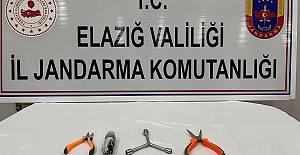 ELAZIĞ’DA KABLO HIRSIZLARI SUÇÜSTÜ YAKALANDI