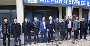 Selahattin Özsoy, Sivrice ve Maden İlçe Teşkilatlarını Ziyaret Etti