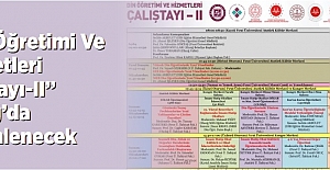 “Din Öğretimi Ve Hizmetleri Çalıştayı-II” Elazığ’da Düzenlenecek