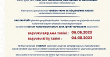 ‘Yeniden Yapım Ve Güçlendirme Kredisi’ Verilecek
